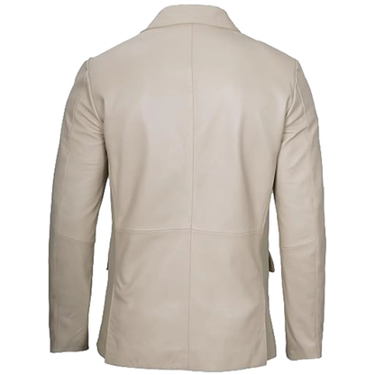 Beige Casual Classic Blazer