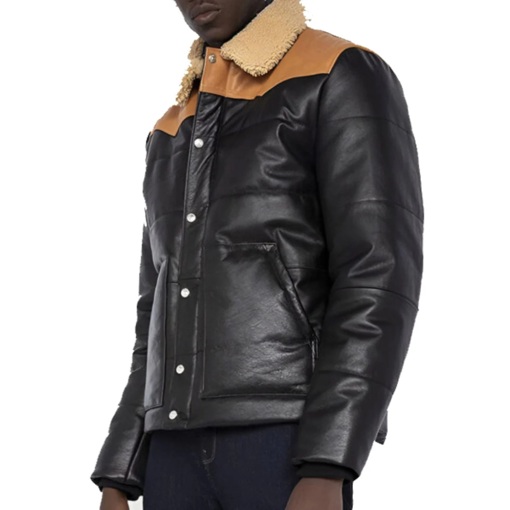 ﻿Black Kodiak Shearling Jacket