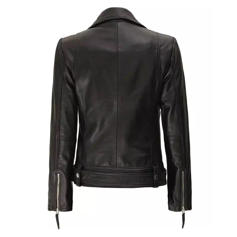 Black Asymmetrical Racer