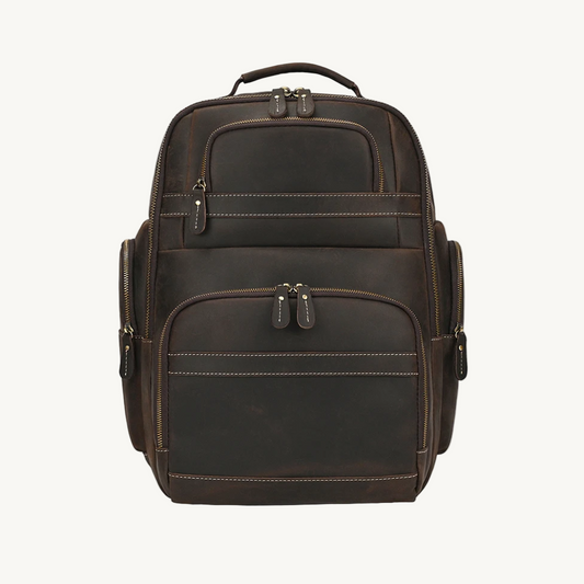 Dark Brown Vintage Leather Backpack