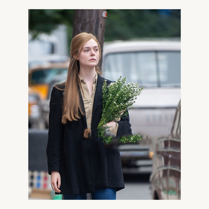 A Complete Unknown Elle Fanning Black Blazer
