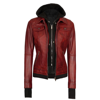 Red-Nexus-Bomber-Hooded-Jacket