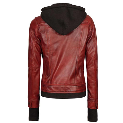 Celeste Maroon Bomber