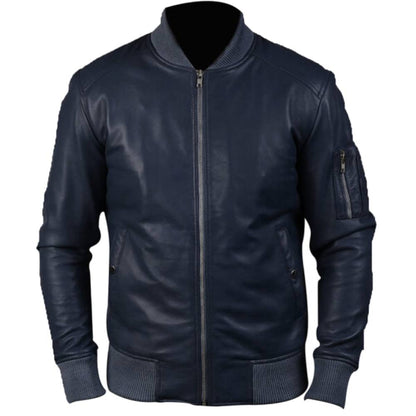 Dark-Blue-Avenger-Bomber-Jacket