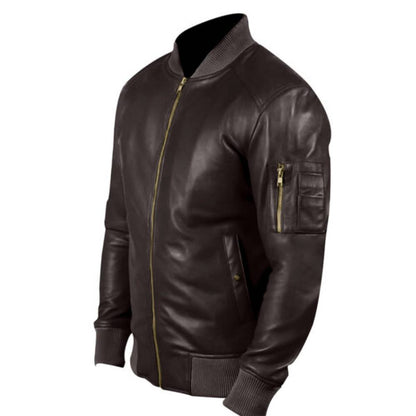Brown Sleuth Bomber Jacket