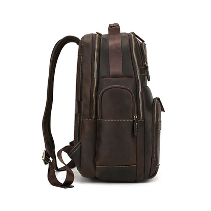 Dark Brown Vintage Leather Backpack