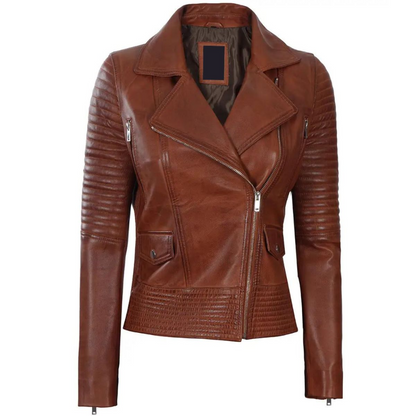 Quilted-Brown-Sabre-Biker-Jacket