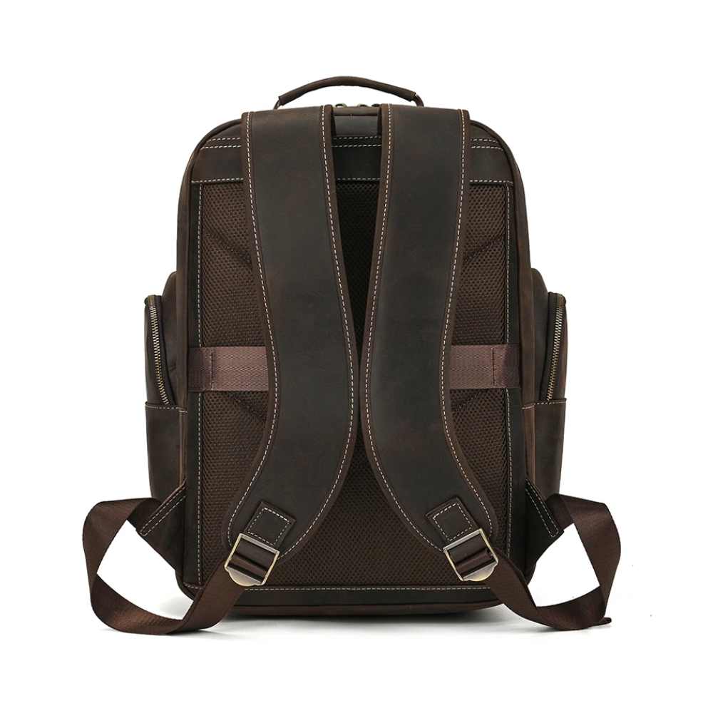 Dark Brown Vintage Leather Backpack