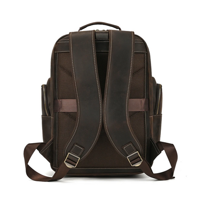 Dark Brown Vintage Leather Backpack