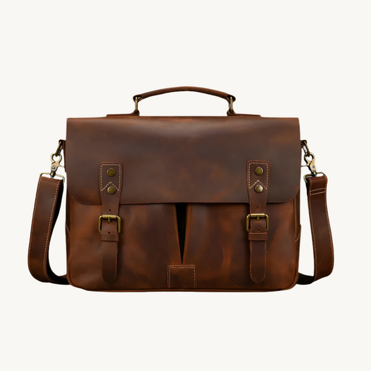 Vintage Roam Brown Messenger Bag