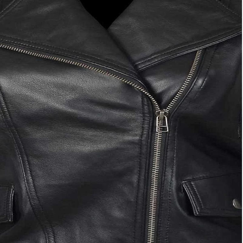 Quilted Black Biker Jacket