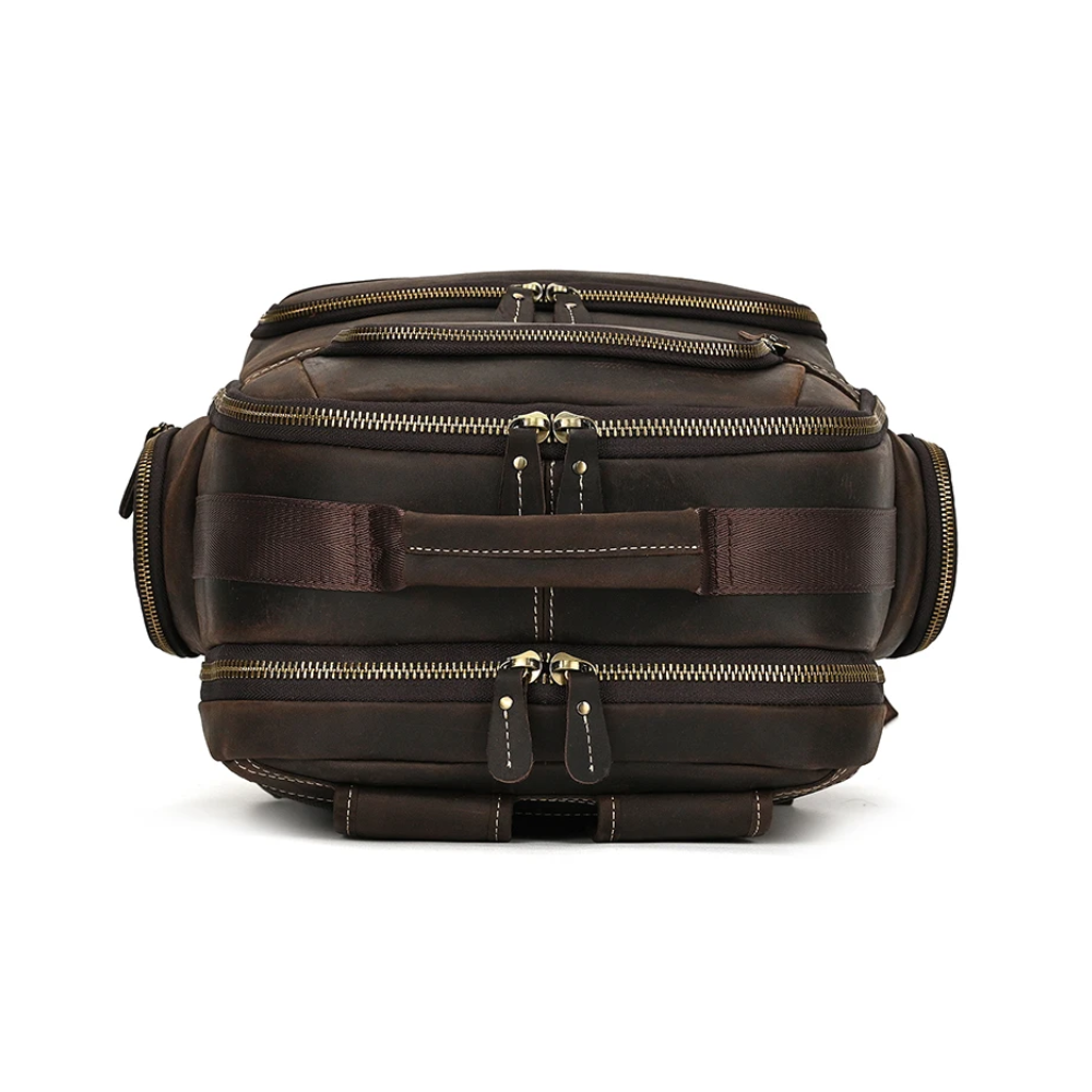 Dark Brown Vintage Leather Backpack