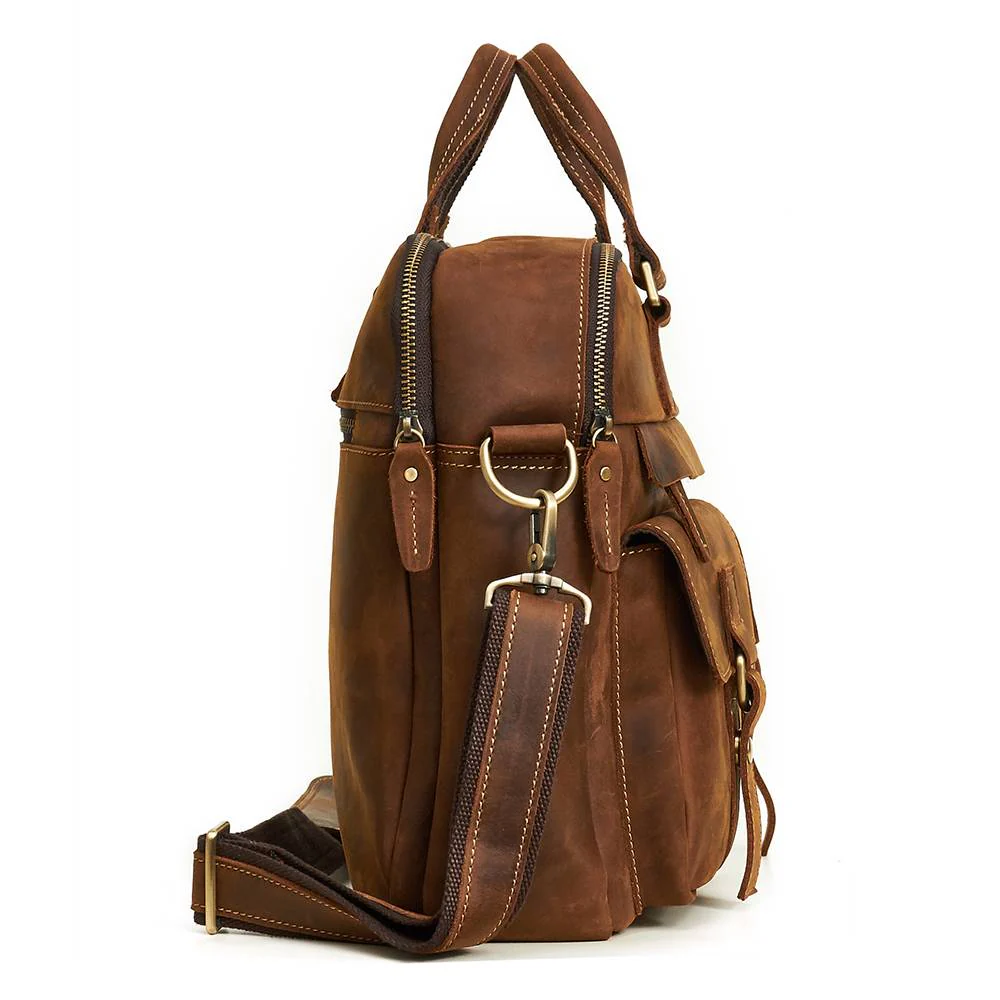 Brown Posh Leather Briefcase