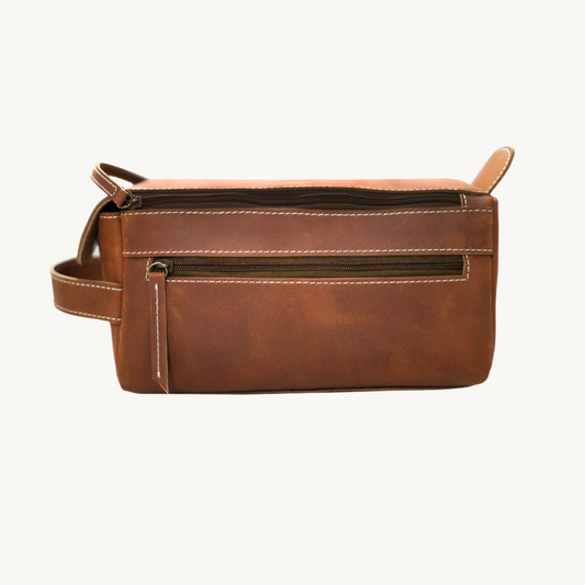 Rustic-Tan-Travel-Toiletry-Bag