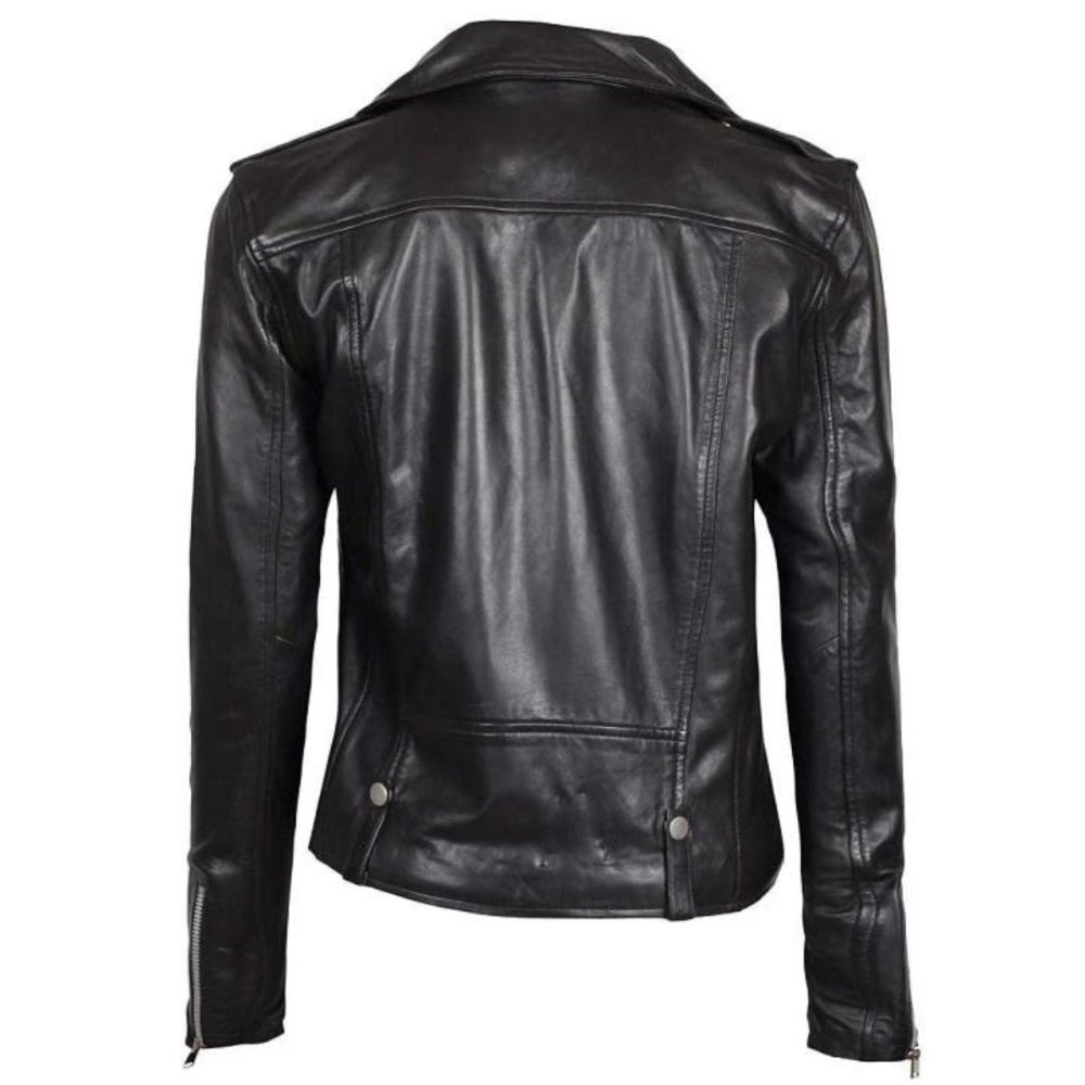 Asymmetrical Black Fury Biker Jacket