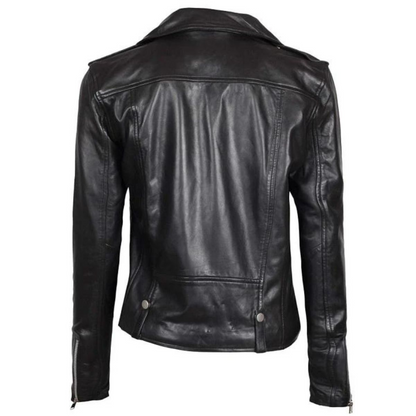 Asymmetrical Black Fury Biker Jacket
