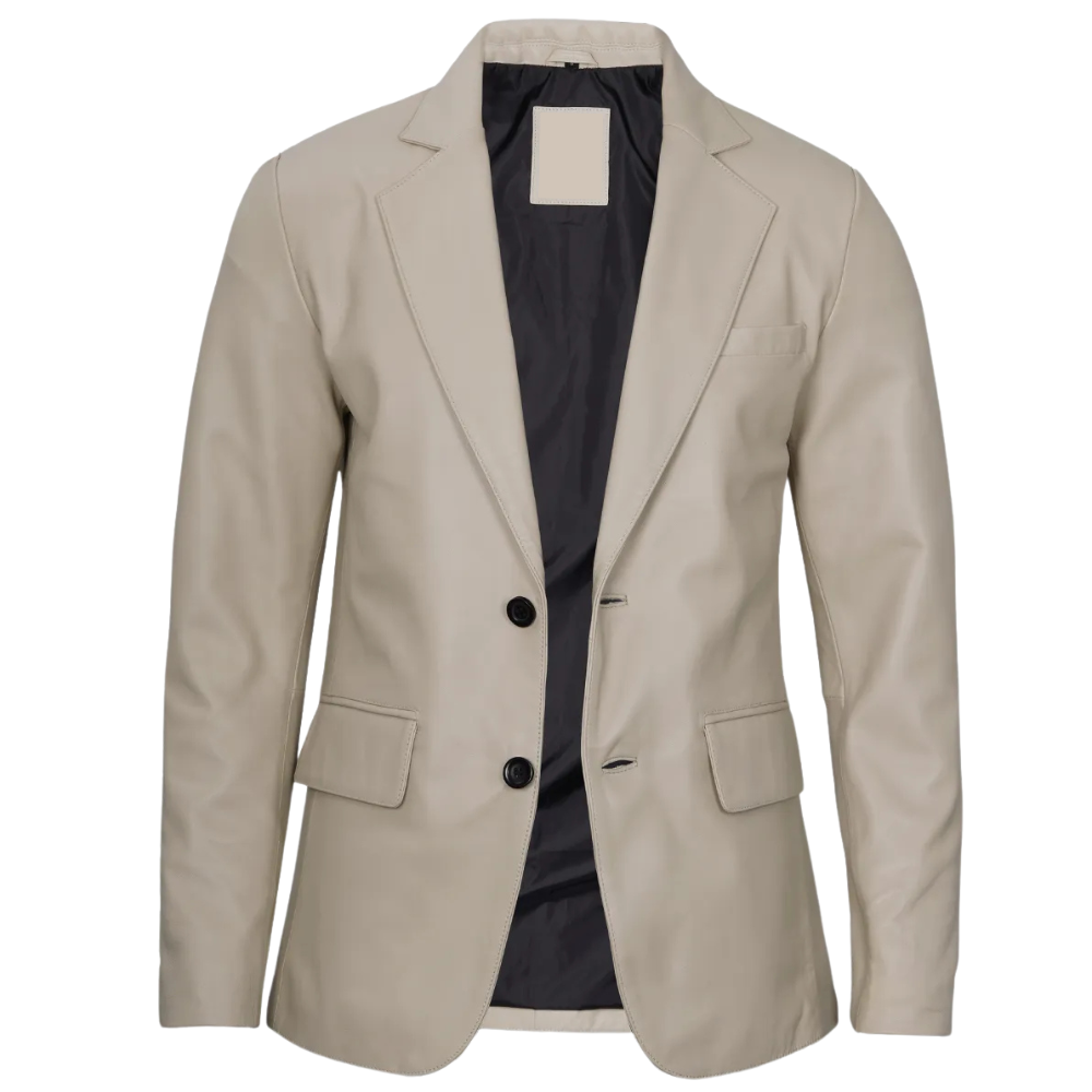 Beige-Casual-Classic-Blazer