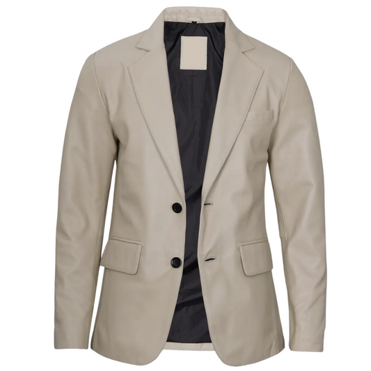 Beige-Casual-Classic-Blazer