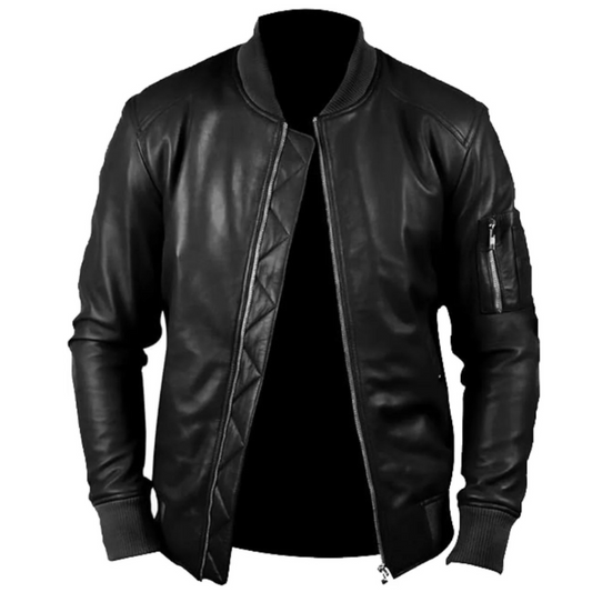﻿Black Edge Biker Jacket