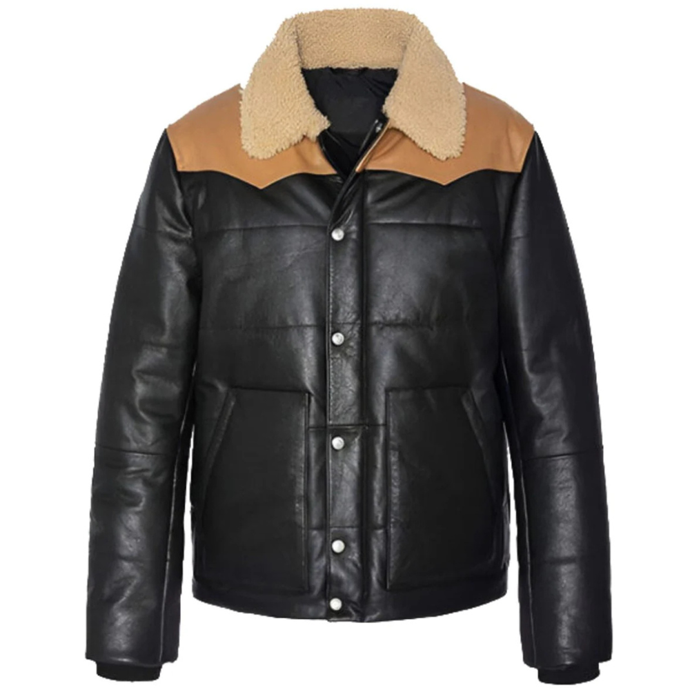 ﻿Black Kodiak Shearling Jacket