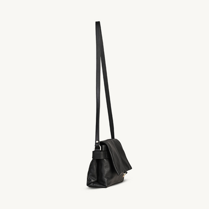 Black Allure Flap Crossbody