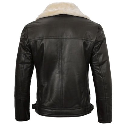 Black Alpha Faux Shearling Jacket