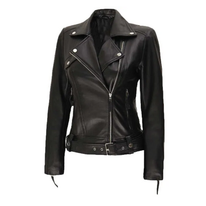 Black Asymmetrical Racer