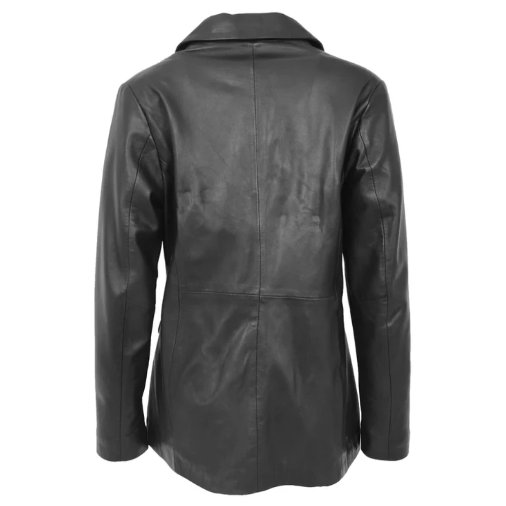 Black Brawler Leather Blazer