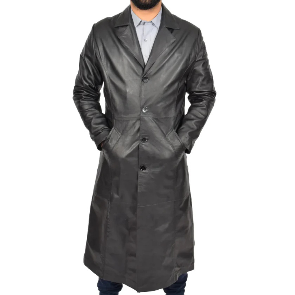 Black Equinox Trench Coat