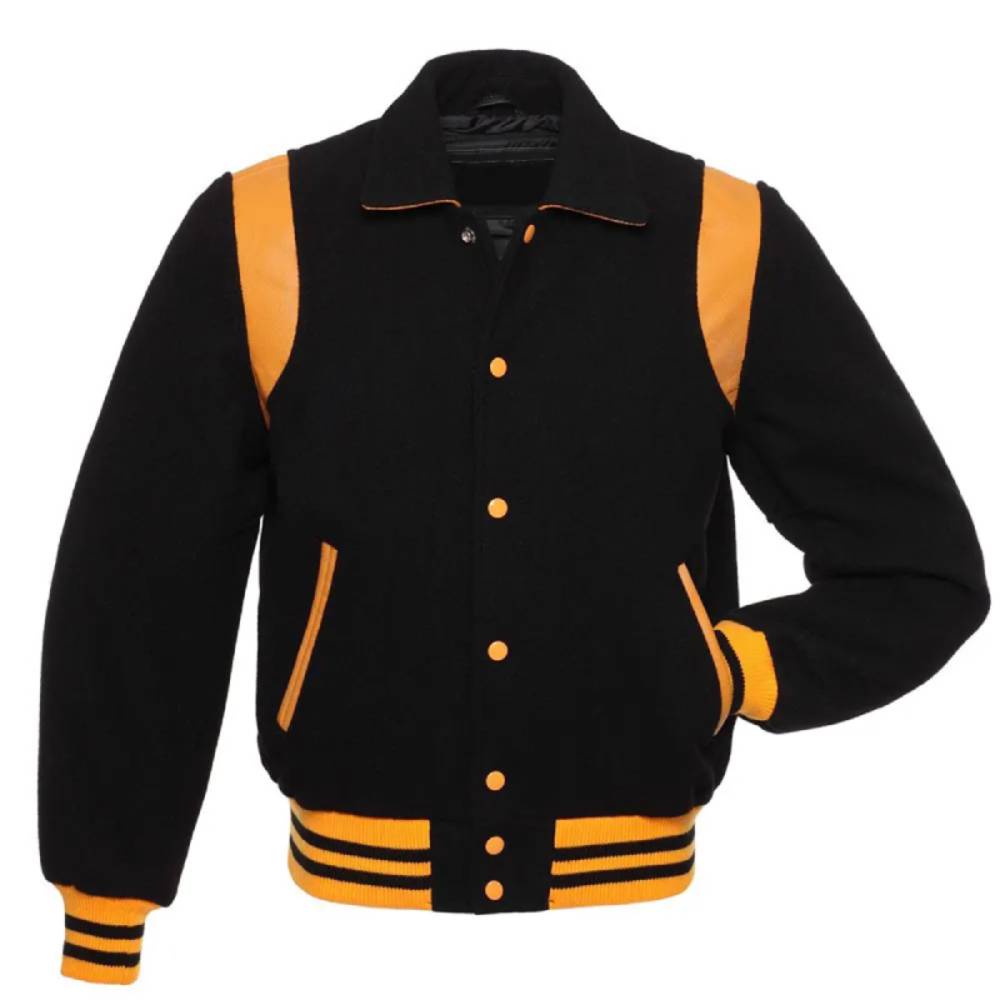 Black Gold Elite Varsity Jacket