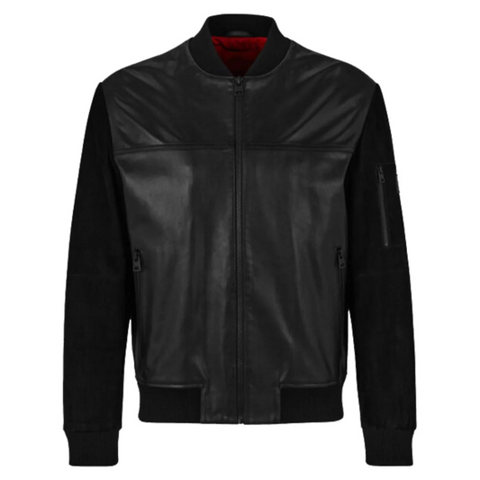 Black Inferno Bomber Jacket