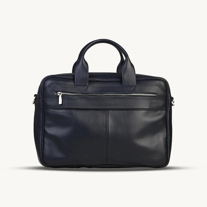 Black Invictus Leather Briefcase