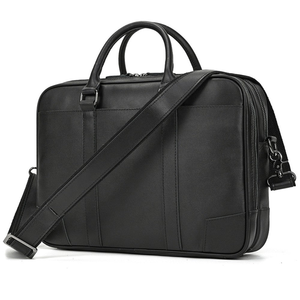 Black Leather Executive Briefcase