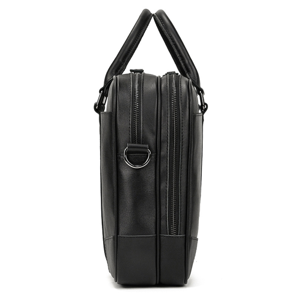 Black Leather Executive Briefcase