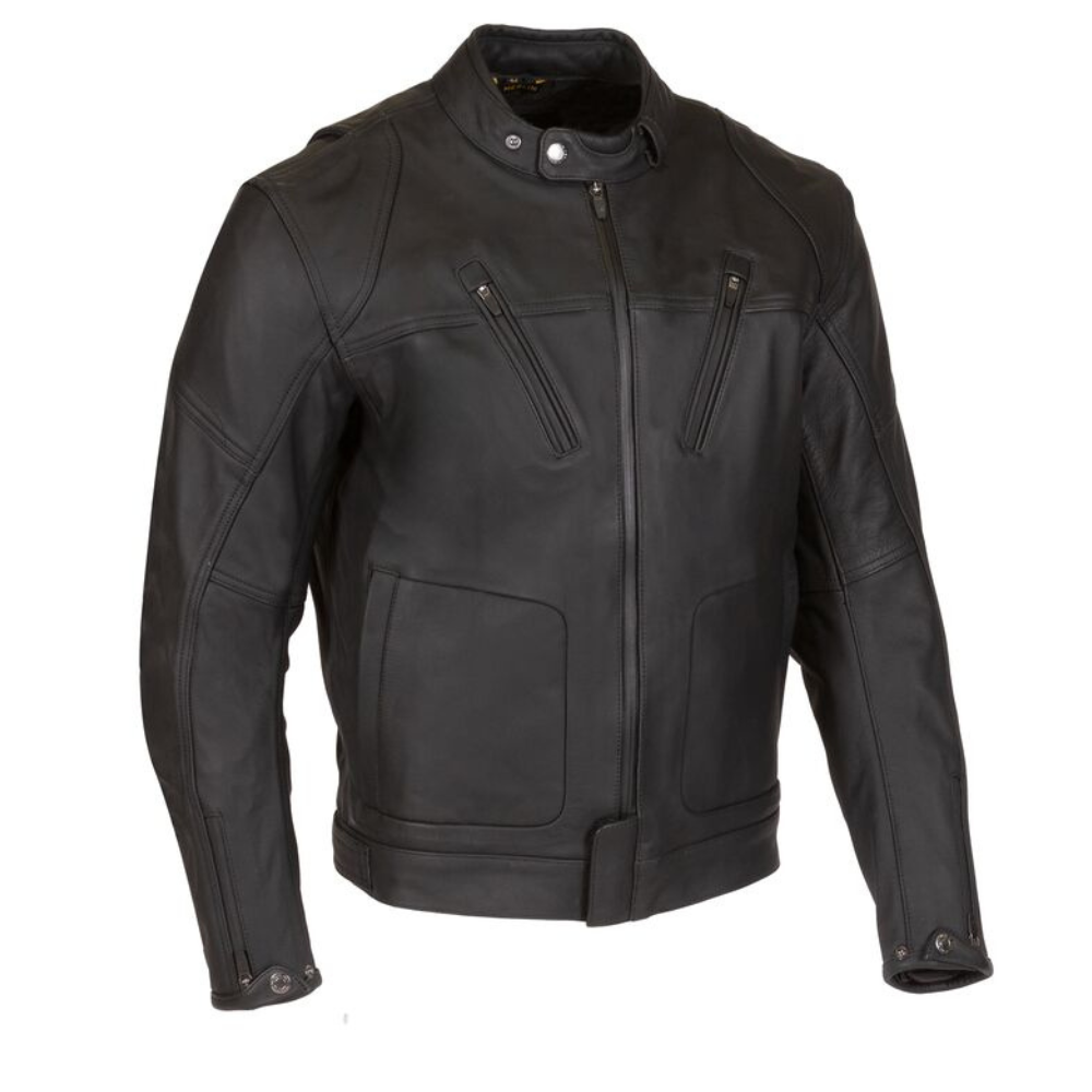 Black Maverick Motorcycle Jacket