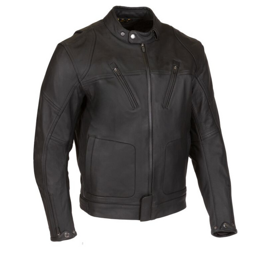 Black Maverick Motorcycle Jacket
