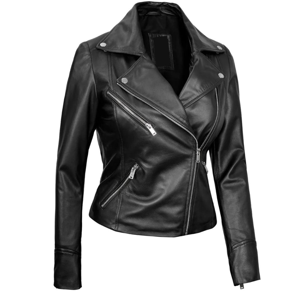 Black Obsidian Biker Jacket