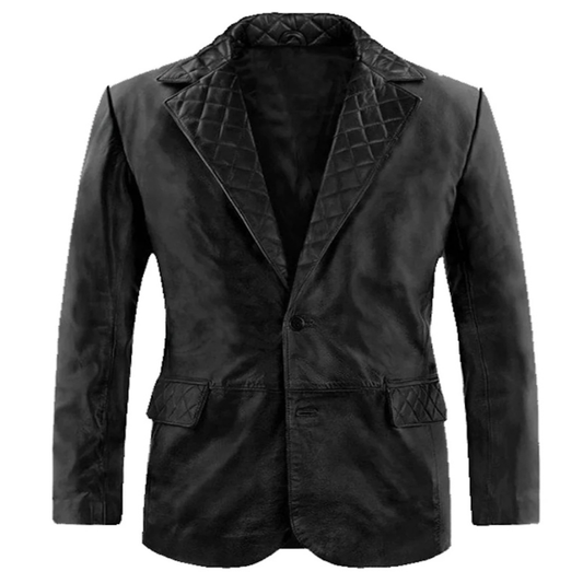 Black Quilted Valor Blazer