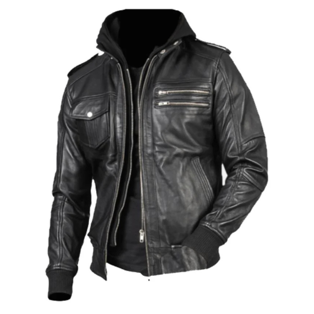 Black Recon Hooded Jacket