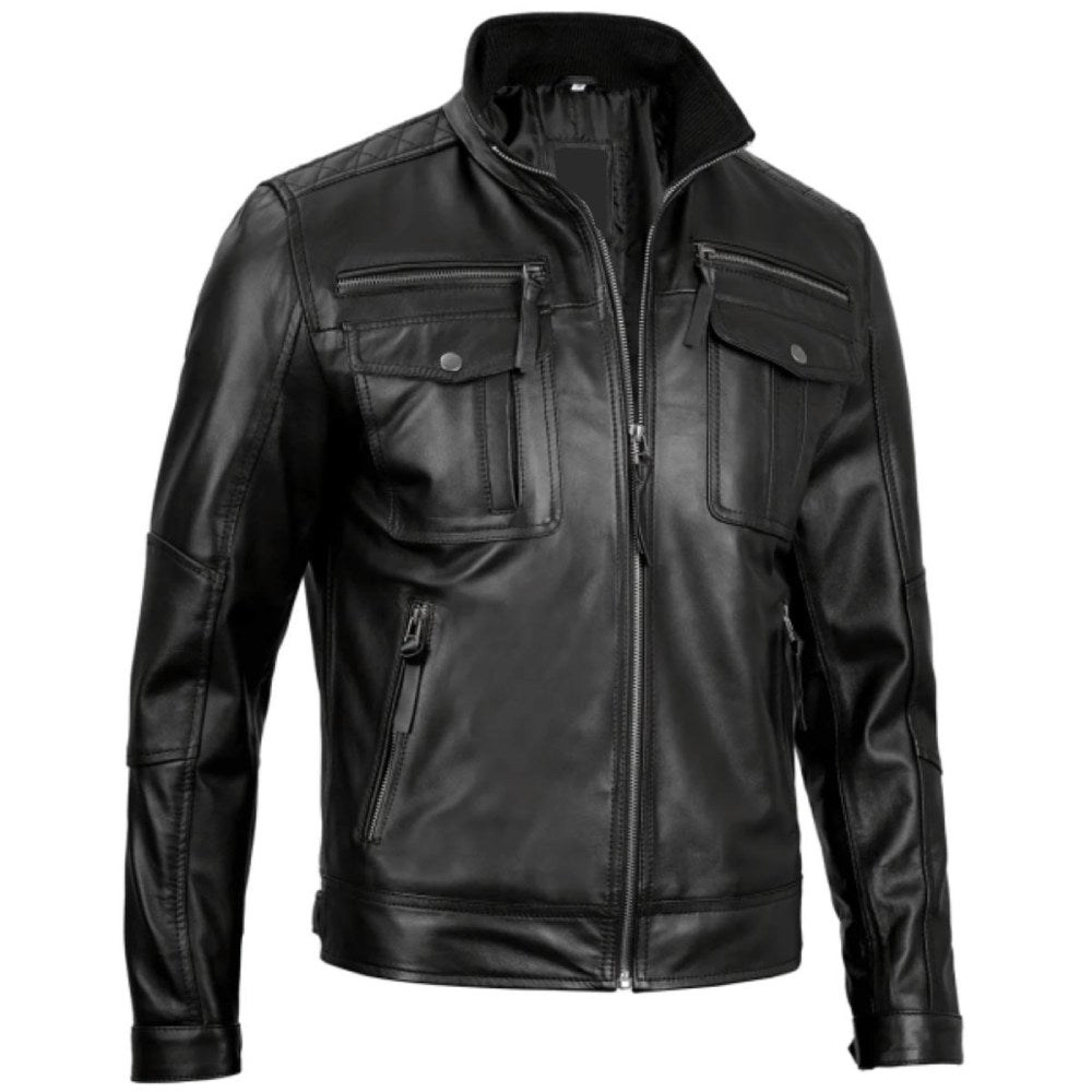 Black Shadow Cruiser Biker Jacket