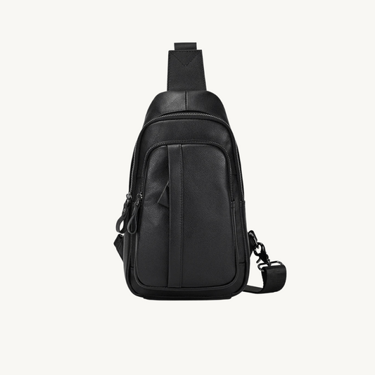 Black-Surge-Single-Strap-Sling-Leather-Cross-Body-Bag