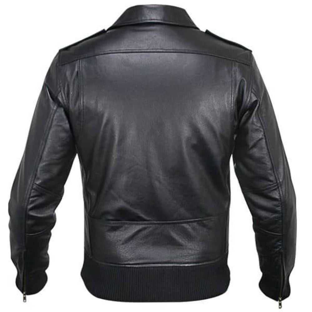 Black Timeless Traveler Bomber Jacket