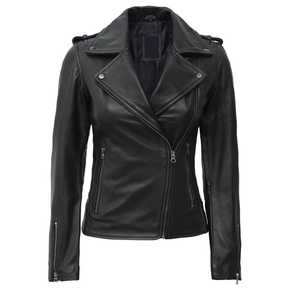 Black Tranquil Biker Jacket