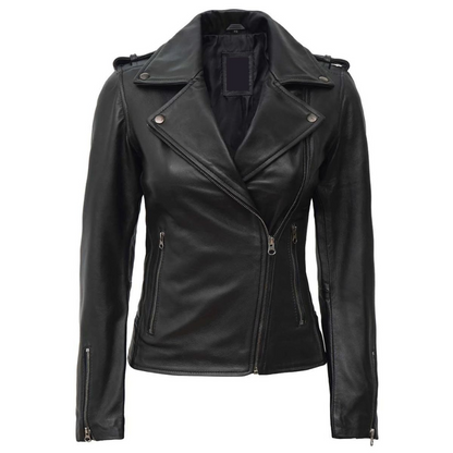 Black Tranquil Biker Jacket