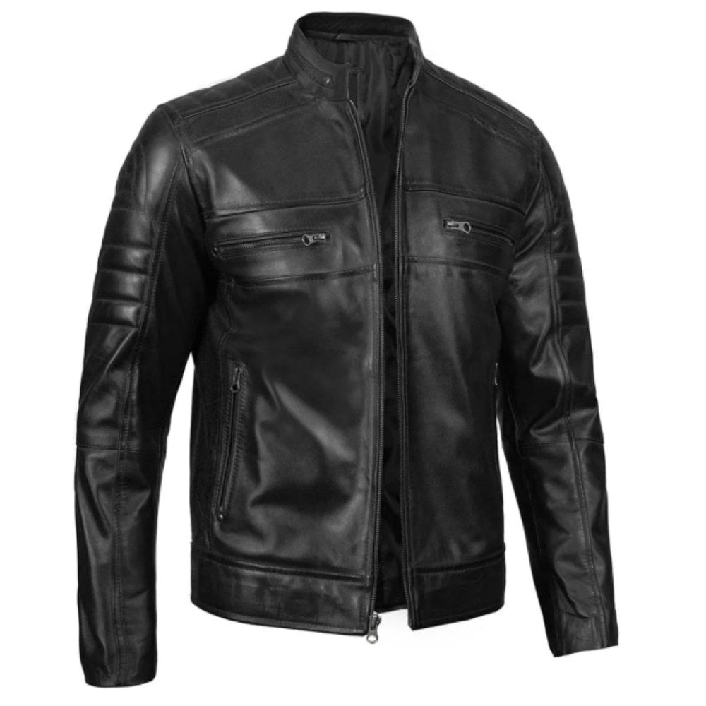 Black Valor Biker Jacket