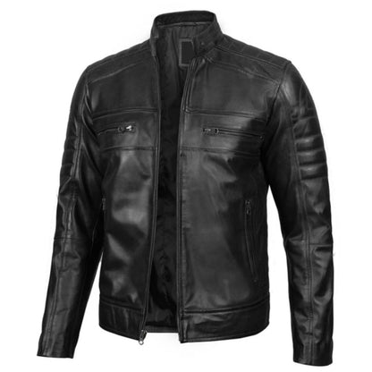 Black Valor Biker Jacket