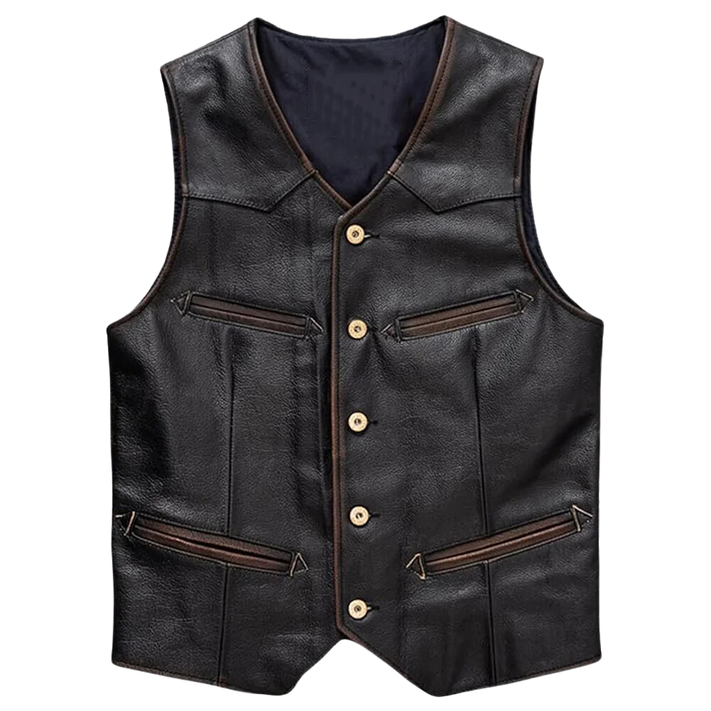 Black Vintage Vest