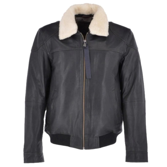 Black Vortex Bomber Jacket