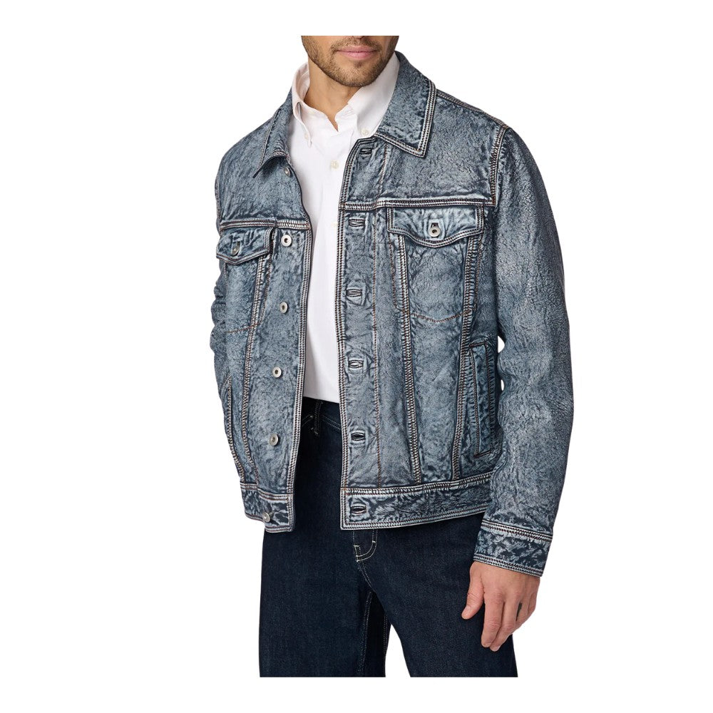 Blue Acid Wash Drift Trucker Jacket