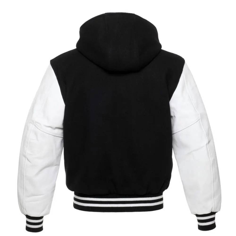 Bold Black & White Varsity Jacket
